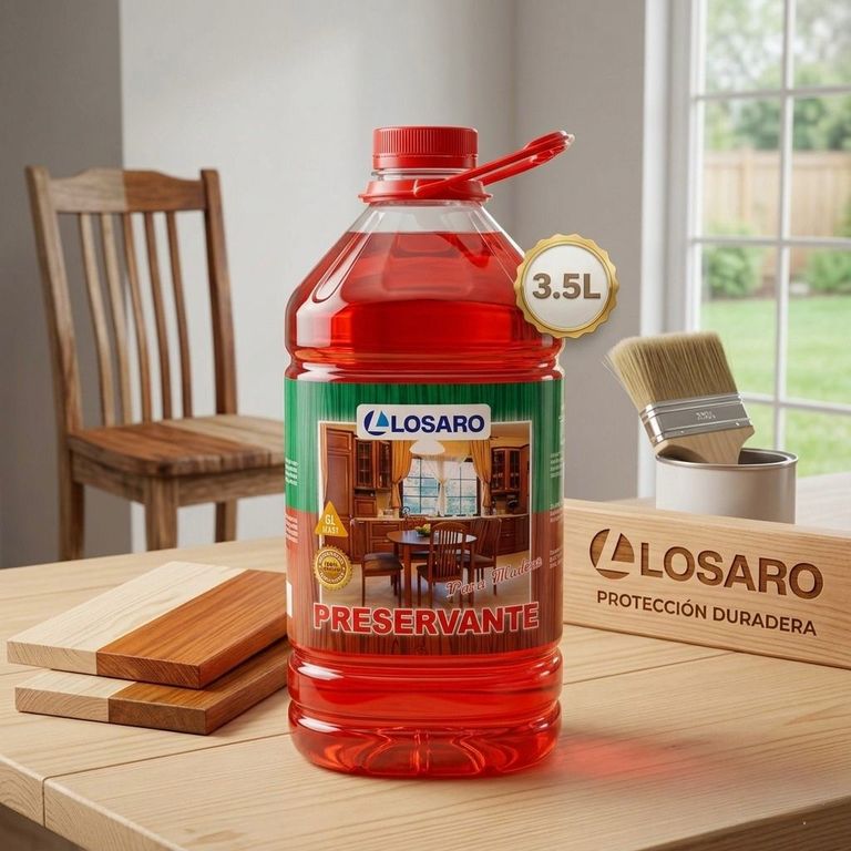 PRESERVANTE PARA MADERA Y MATA POLILLAS 1 GALON - FACIL DE USAR