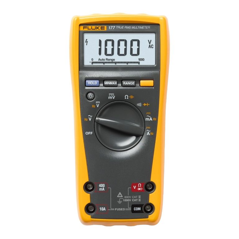 Multímetro Digital Fluke 177 TRUE RMS 1000 Voltios CA/CC 10 Amperios CA/CC