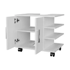 FMFURNITURE - Mueble Baño Piso Lavamanos 2 Puertas Fm-009B - Blanco