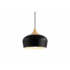 CEMLIGHTING - LAMPARA COLGANTE MALAGA NEGRO E27