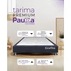 PAUZA - BASE BOX TARIMA PAUZA KING GRAFITO