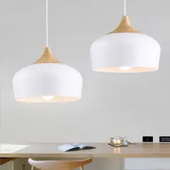 CEMLIGHTING - LAMPARA COLGANTE MALAGA BLANCO E27