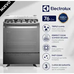 Electrolux - Cocina Electrolux 5 Hornillas 76 cm F5ETG - Modelo Nuevo