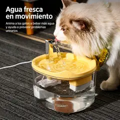 GENERICO - BEBEDERO FUENTE AUTOMÁTICO PARA GATOS - CATSPOUT BLANCO