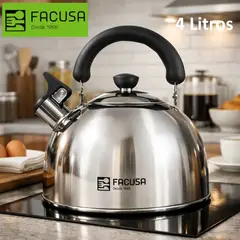 FACUSA - Tetera 4  litros Acero Inox  Facusa Original