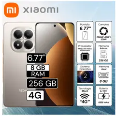 XIAOMI - Celular Xiaomi Redmi Note 15 Pro  6.77"  Pulg. 8GB RAM 256GB Xiaomi HyperOS 2 -  Gris Titanio