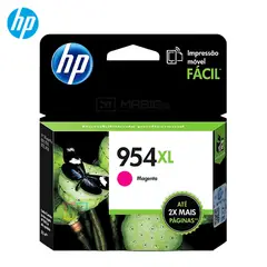 HP - Cartucho de Tinta HP 954XL Magenta L0S65AL OfficeJet 7740, 8210, 8730 Original