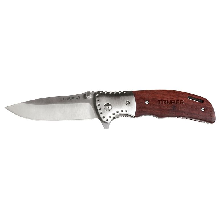 Navaja abatible 4-34 mango de madera cod 17023 Truper