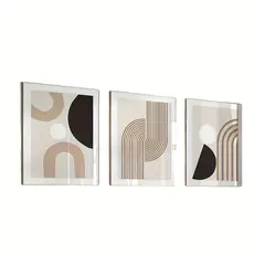 VATYERTY - Set of 3 De Lienzo Moderno Minimalista Con Líneas Abstractas