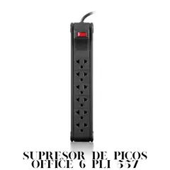 POWER LITE - SUPRESOR DE PICOS 6 TOMAS PLI557 ANTIFLAME 6S/MIXTA 1.2M 18AWG