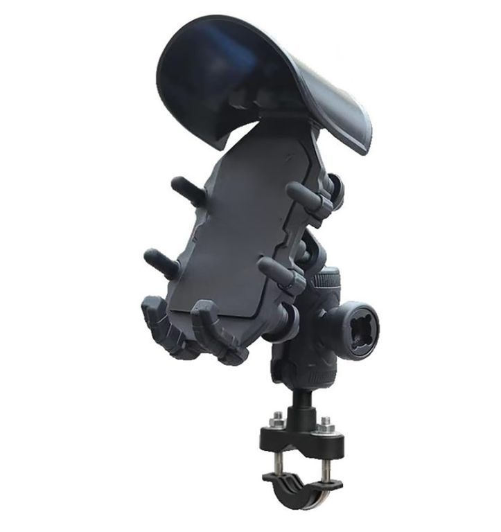 PORTA CELULAR SOPORTE DE MOTO ANTIVIBRACION 8 AGARRES C/ GORRA UNIVERSAL B/TIMON