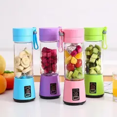 GENERICO - Mini Licuadora Portatil 6 Aspas 380ml - Rosado