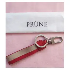 PRUNE - Llavero Prune tipo Lanyard Cinta Bicolor Rojo con Beige x Dia del Padre