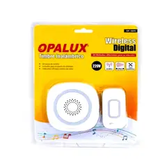 OPALUX - Timbre Inalámbrico Portátil 220V 60 Melodías OP-3895 OPALUX