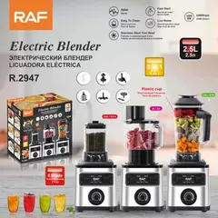 GENERICO - LICUADORA MULTIFUNCION RAF 8 EN 1 DE 2.5 LITROS ALTA RESISTENCIA
