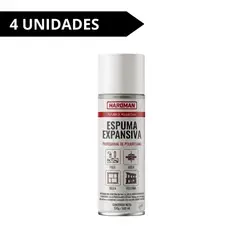 GENERICO - Pack X4 Espuma Expansiva Hardman De 500 ml