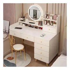 GENERICO - Tocador De Maquillaje Vintage Espejo Con Luz Para Dormitorio ZZ84 I