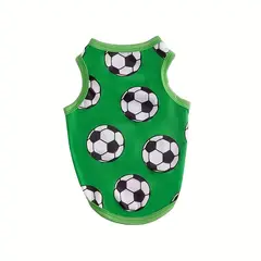 GENERICO - POLO PARA MASCOTAS - PELOTAS DE FÚTBOL VERDE L