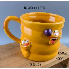 GENERICO - TAZA DE CERAMICA 3D CATDOG