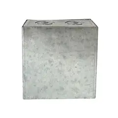 GENERICO - CAJA DE PASE METALICA TROQUELADA 100X100X50MM O 4X4X2 PUL