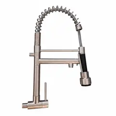 XM - Grifo de Cocina a la Pared Agua Fria  Acero 304 Acabado Satinado  Premium
