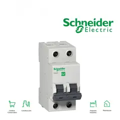 SCHNEIDER ELECTRIC - INTERRUPTOR TERMOMAGNETICO 2P 16A 10KA 230V Easy9 MARCA SCHNEIDER