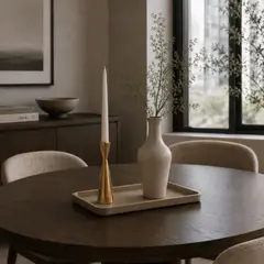 LAR DANIELSEN - Candelabro dorado 23 cm - Torn