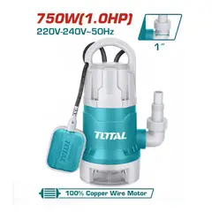 GENERICO - Bomba Sumergible para Agua Residual y Drenaje 1pulg 1HP 750W Acero Inoxidable