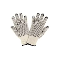PRETUL - Guantes de algodón con puntos de PVC en palma y dorso, PRETUL 21830