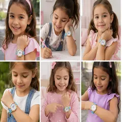 GENERICO - Reloj de pulsera temático  celeste
