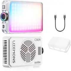 GODOX - PANEL LUZ LED GODOX C30RGB + DIFUSOR + CABLE DE CARGA