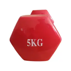 GENERICO - Mancuerna de 5 Kilos Vinil Roja