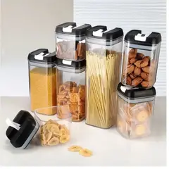 ALKALINE CARE - Set 7 Contenedores De Alimento Tapa Hermética Almacenamiento