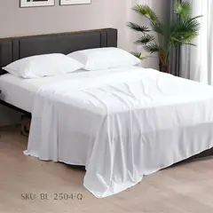CASATEX - Juego De Sábanas 600 Hilos Algodón Egipcio King - Blanco