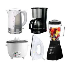 Imaco - Combo Licuadora Imaco+ Arrocera+Hervidor 2.5 Lt +Cafetera+Plancha