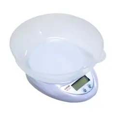 Henkel - Balanza Digital Gramera Henkel BRD11KF 5kg con Bowl - Blanco