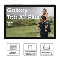 SAMSUNG - Tableta Samsung Galaxy Tab A11+ SM-X230 11” WUXGA WiFi 6GB 128GB Android 15 Gris