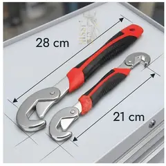 OEM - SET DE 2 LLAVES FRANCESA UNIVERSAL MULTIFUNCIONAL