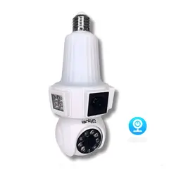 OEM - FOCO CAMARA FULL HD DE SEGURIDAD DE 3 LENTES 360º VISION NOCTURNA Y AUDIO PERFECTO