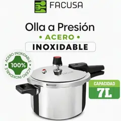 FACUSA - FACUSA - OLLA A PRESIÓN ACERO INOXIDABLE DE 7 LITROS