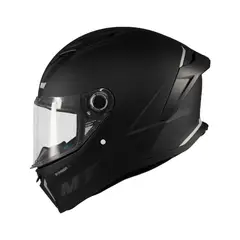 MT HELMETS - CASCO MT STINGER 2 NEGRO MATE VISOR TRANSP. ¨CERTIF. ECE 22 06 y DOT¨