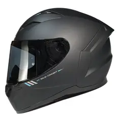 MT HELMETS - CASCO MT HELMETS SEGMENT NEGRO MATE VISOR OSCURO CERTIFICACIÓN DOT