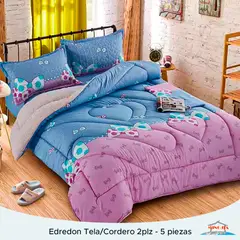 MINGDA - Juego de Edredón Infantil 2 Plazas – Diseño Cute con Corderito