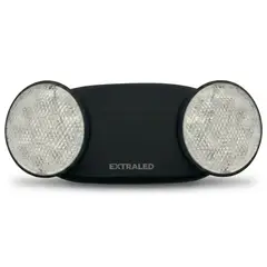 EXTRALED - Lámpara de Emergencia 3W Modelo LE01 Color Negro Luz Blanca ExtraLed