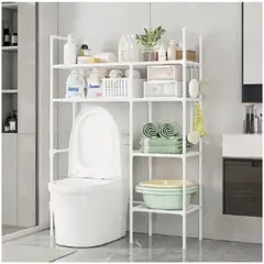 INSPIRA MARKET - Estante Organizador Sobre Inodoro Multifuncional Blanco