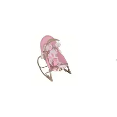 GENERICO - Silla Mecedora Vibradora para Bebé con Barra de Juguetes - Diseño Rosa