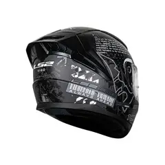 LS2 - CASCO LS2 FF810 VIGO HISTORY NEGRO GRIS VISOR TRASPARENTE Y CERT ECE-2206