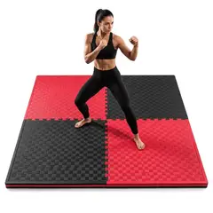 Alpha Gym - Pisos Tatami EVA Profesional para Artes Marciales y Gimnasio 4 m², Pack 4 piezas, Puzzle Mat