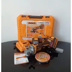 INGCO - AMOLADORA ANGULAR BRUSHLESS INGCO 20V 1200W - 115mm 4.5