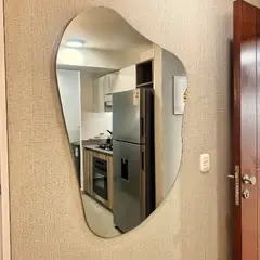 GENERICO - Espejo Decorativo Sin Marco 40x60 cm Forma Orgánica Borde Pulido Sala Baño Dormitorio